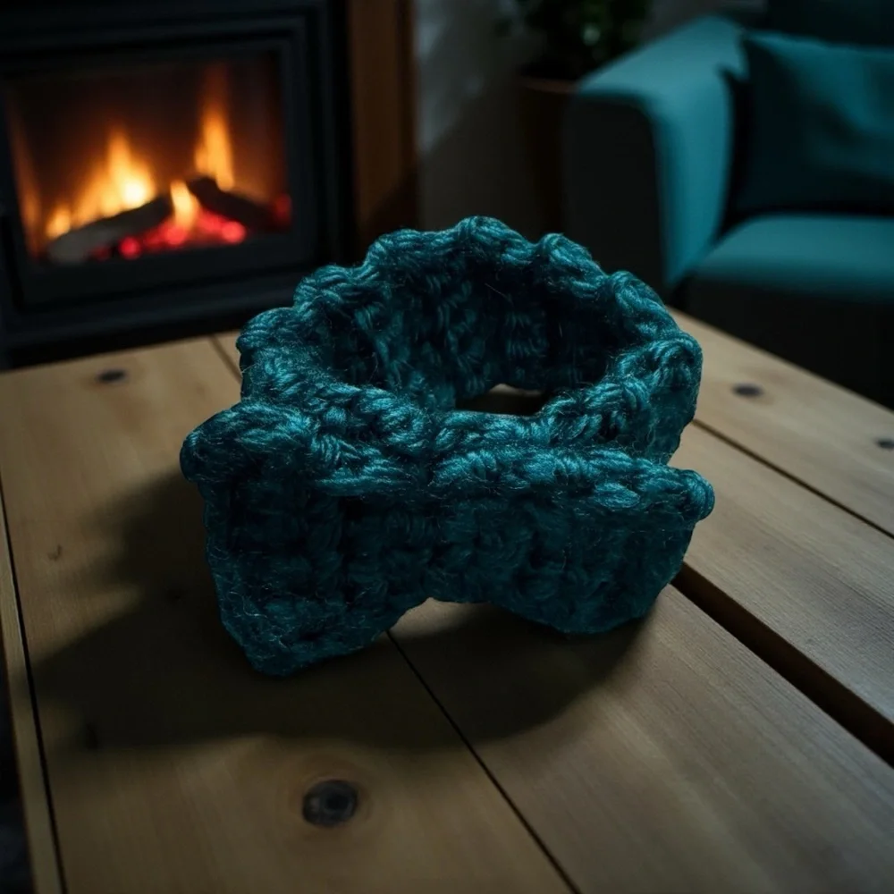 Elegant Teal Cat Neck Warmer